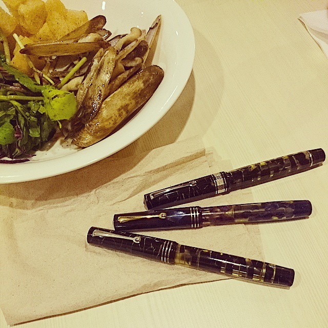 #penuman at #OpenKitchen48 #fountainpen #omas