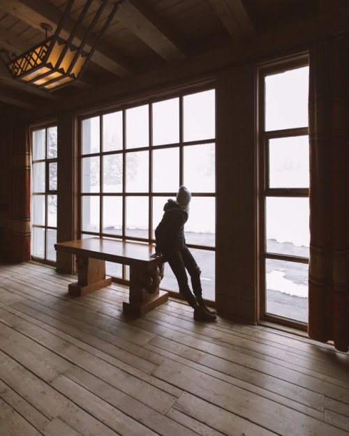 isaacsjohnston:Snowstorms keeping us in the lodge. Warm drinks and warmer fires, I’m not sure 