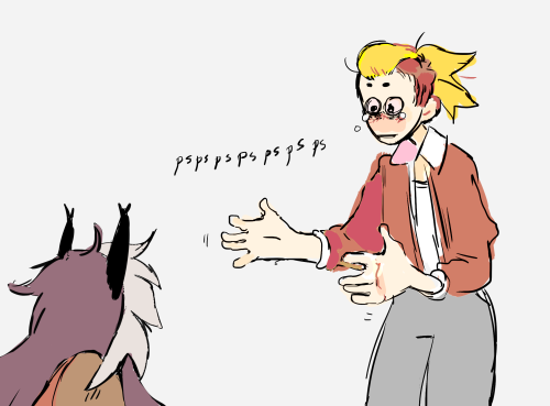 hoofpeet:Adora trying to get Catra to leave the horde 