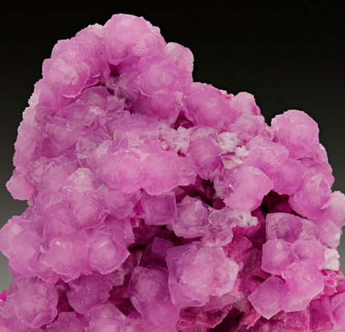 Cobaltoan Calcite on Cobaltoan Dolomite - Bou Azzer, Tazenakht, Ouarzazate Province, Souss-Massa-Dra