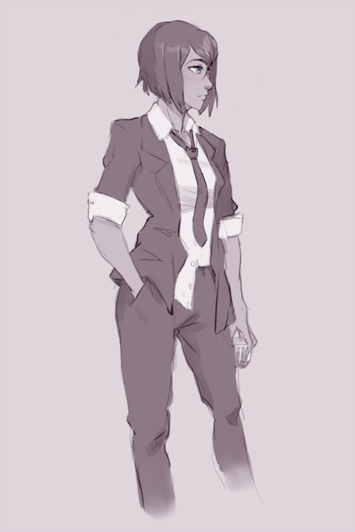 owlerart:  Quick sketch from stream while back 