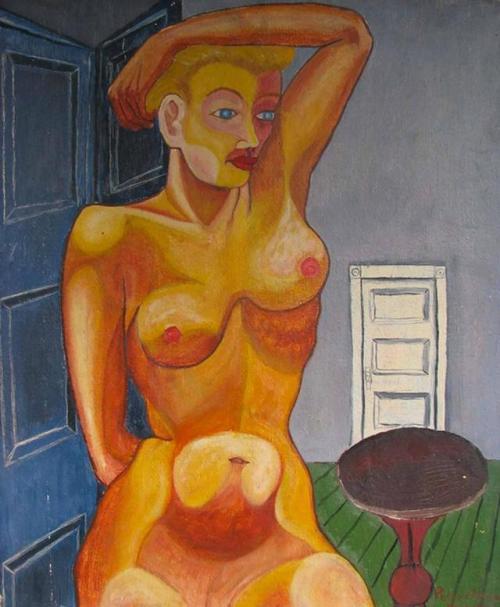 Padraic &ldquo;Patty&rdquo; French (American, 1925-2012)Nude in Room, 1947