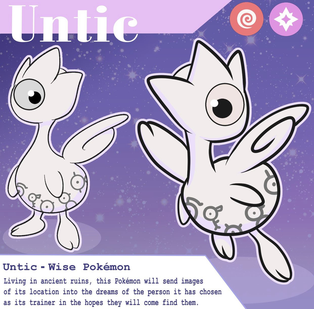 Pokédex of Anomalies — A Togepi/Unown fusion evolution line! Be not