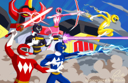 cartooncookie:  Go Go Power Rangers! A child hood (and Adult hood) favorite.  facebook enjoy! 