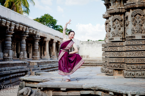 Zhen & Ping from Beijing China at Somnathpura Temple, Karnataka, India.Photography by Christine 