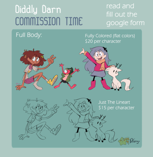 diddly-darn-ghost:  Woah hey guys I’m actually doing it!  all Commission Info + Goog