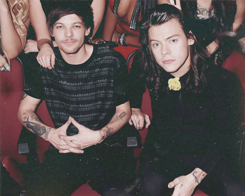 stylinsonarchive:  ”where do you wanna sit?” -“next to you.” 2015 versi