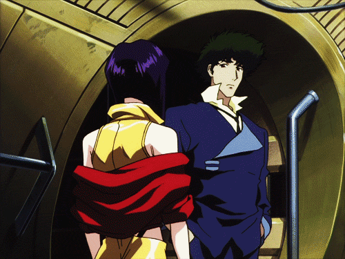 baddroid: Look at my eyes, Faye. One of them is a fake because I lost it in an accident.
