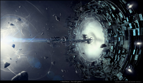 NeoTerya : The last gate by elreviae / Maxime des TOUCHES.More space ship here.