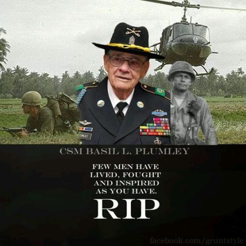 CSM Basil l.PlumleyWorld war two veteranKorean war veteranVietnam war veteran