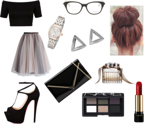 Polished by namika93 featuring high heel shoes
Miss Selfridge crop top / Chicwish brown skirt / Talitha high heel shoes, $1,080 / ALDO black purse / Coco’s Liberty silver earrings, $375 / MARC BY MARC JACOBS silver bracelet / Valentino black and...