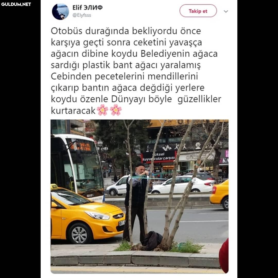 Otobüs durağinda...