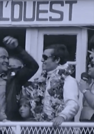 JACKY ICKX Absolutely Slaying On The Podium At The 1975 24 HOURS OF LE MANS