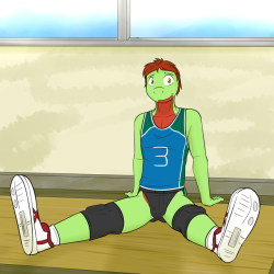 Volleyball Pokedude Pinup: Treecko