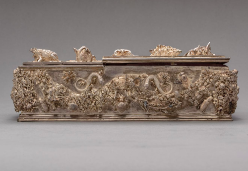 Cast-silver writing utensil box made by Wenzel Jamnitzer, c. 1560-1570.(Via JSTOR)