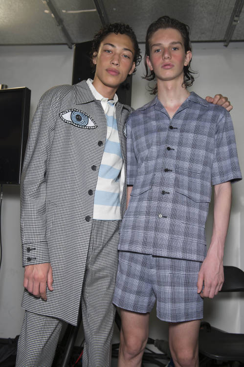 Backstage at London Collections Men - Topman Design SS17