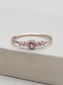 littlealienproducts:Rose Gold Dainty Gemstone