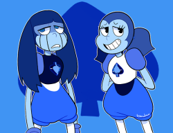 itsaaudraw:old blue and yellow spinel designs