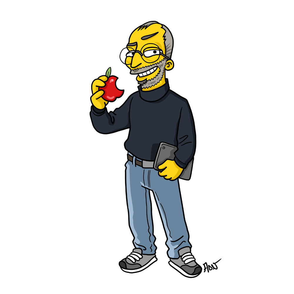 Simpsonized — Steve Jobs / Simpsonized by ADN