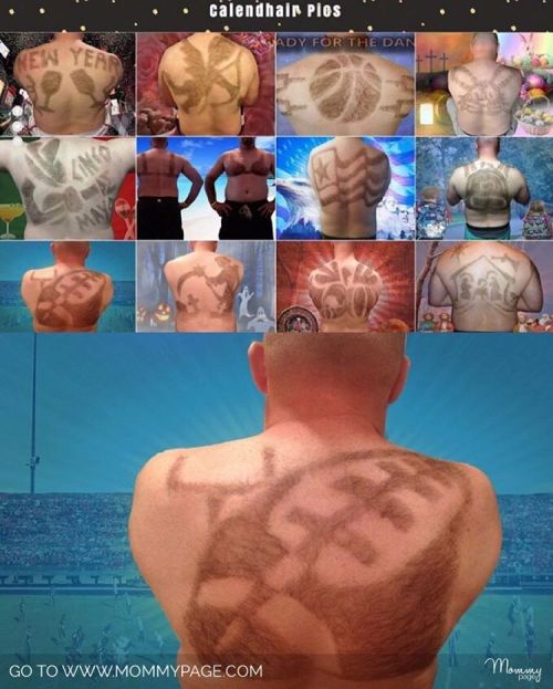 This SUPER Hairy #Guy Made A #CALENDAR Filled With #Pictures of His Back! &mdash;&mdash;&