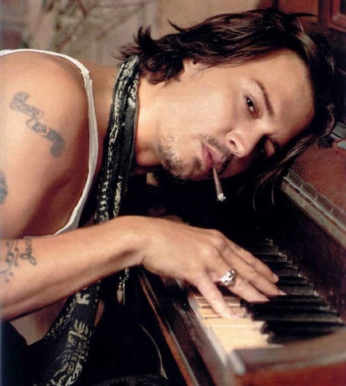 Johnny Depp by Mark Seliger for GQ Magazine 2003 at the Madame Simon Residence
