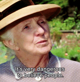 hemlock-in-the-cocktails:The wisdom of Miss Marple.