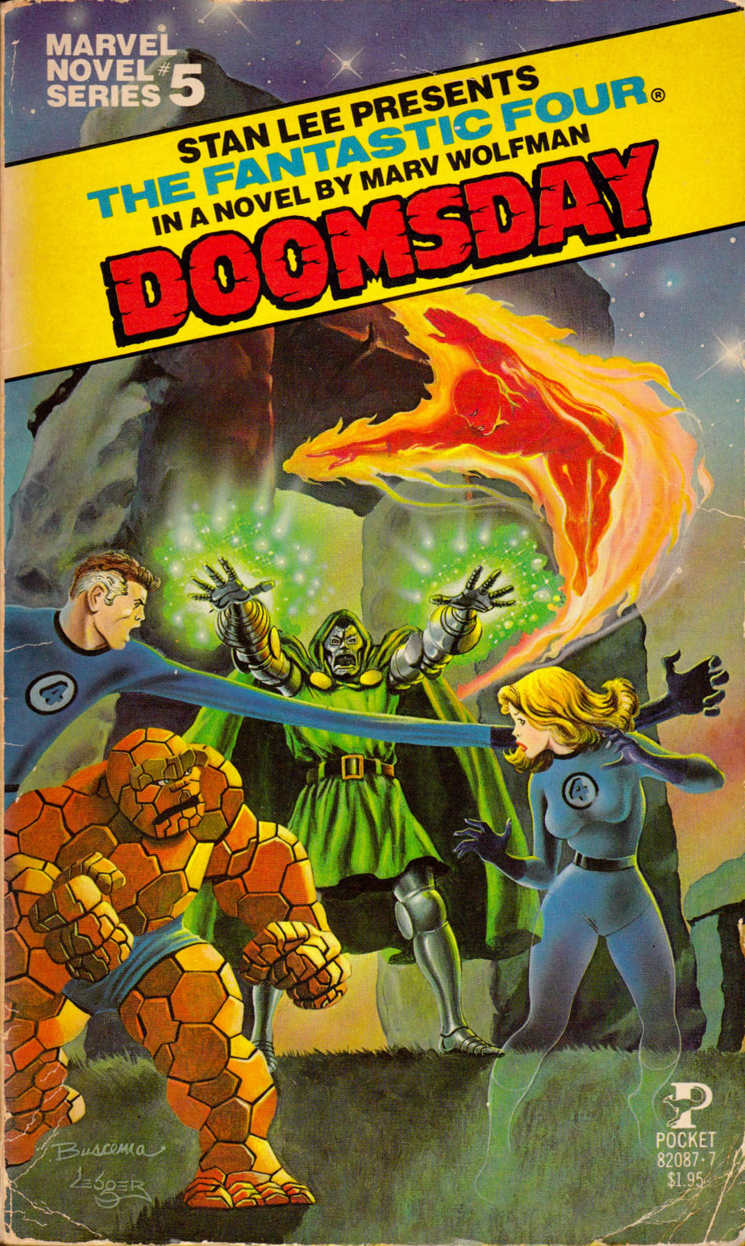 Marvel Novel Series No.5: The Fantastic Four in Doomsday, by Marv Wolfman (Pocket