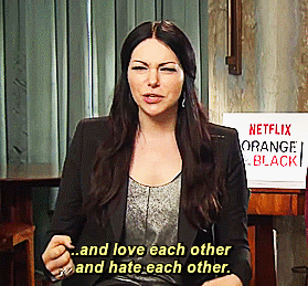 lauraslittlespoon:  If you meet your character (Alex Vause), what would you say to