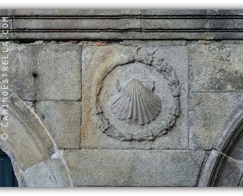 Old shell artwork along the Camino de Santiago Visit my shop for Camino de Santiago Art products: ht