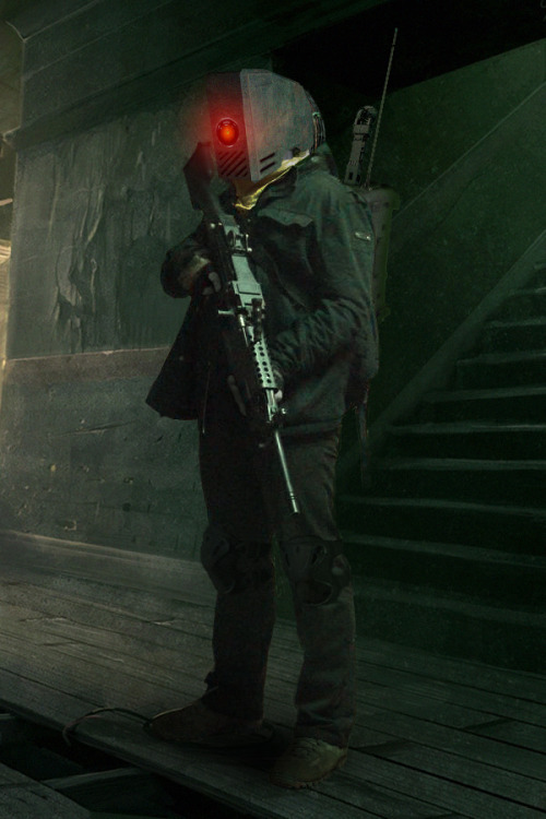 cybernetic-psychosis:  Light support drone, humanoid. by MaxBdn