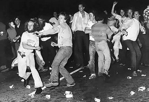 Never forget: Stonewall was a fucking police riot, and resistance was led by POC trans women such as Marsha P. Jones and Sylvia Rivera or POC gender non-conforming people such as Stormé DeLarverie.  We are the Stonewall girls We wear our hair in curls