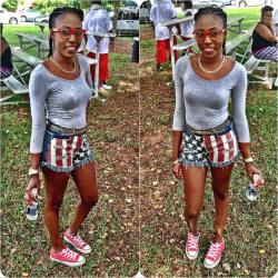 kickznkinks:  Lil Raleigh Cookout.. South Rocky Mount All Day! 🇺🇸❤️💙