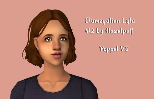 4 hairs converted by @hazelpuff retextured in Poppet V2. As always with clay hairs, these are origin