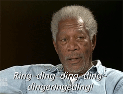 hotelhorror:  figcity:  Morgan Freeman reading the lyrics to The Fox.  
