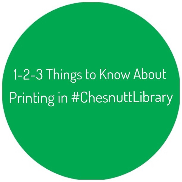 #REPOST for #FSU17 #FayState17: How to Print in #ChesnuttLibrary #fsubroncos #broncopride (at Charles W. Chesnutt Library)