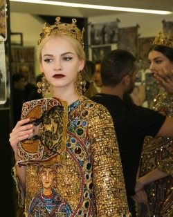 victorielle:  Ginta Lapina backstage @ Dolce