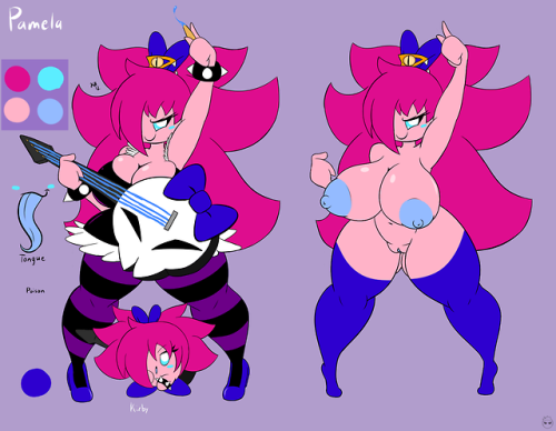 kirbot12:  Pamela the Kirby (Deadly Rock Queen)Toxic Kirbio/Copy User (tho she doesnt know)Age: 24Height: 5'1"Brief History/Bio: She actually came from the past. Rock was her passion when she was a kid even though her rich parents refused to let