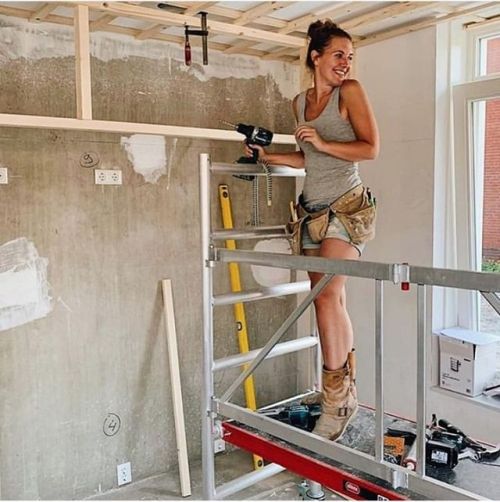 Baby, It&rsquo;s weekend! What are your plans? @riannekruithof was renovating her house with her
