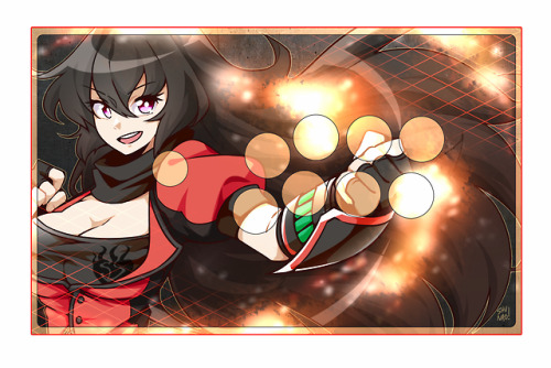 shunao: yang xiao long fight stick commission // color 13 from bbtag