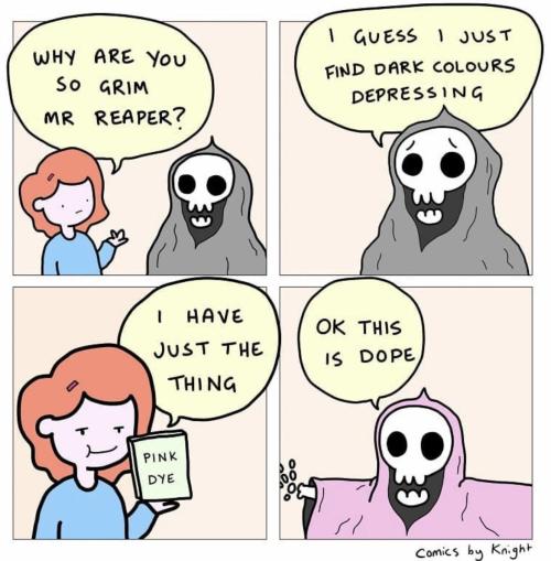ethicalmemes: I love when people make the grim reaper wholesome. #EthicalMemes