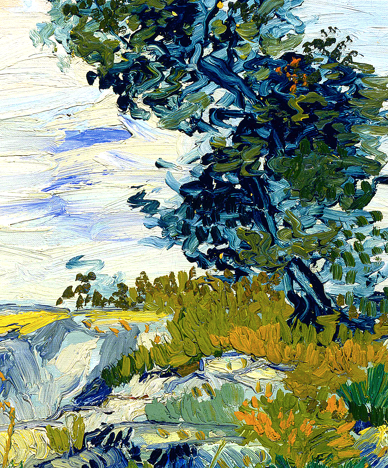 arsantiquis:  Vincent Van Gogh; detail of The Rocks. 