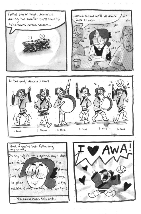 Finally, here’s the ending of my comic I posted long ago on Awa dancing!Posting it in full as I rewo