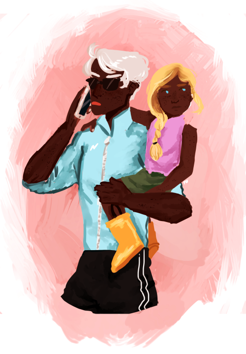 bikenesmith:magnus fam generations of carrying kiddos (+ a cat)commission me