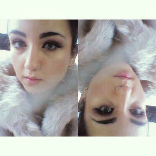 On my way to work #selfie #me #makeup #mirrorselfie