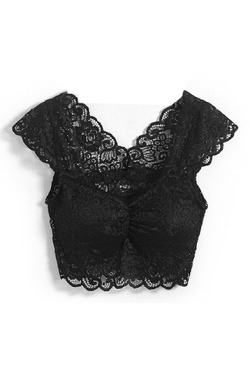 cute4cheap:  Lace Crop Top - .80 Anime