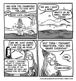 tastefullyoffensive:  Dumbleburn (comic by floccinaucinihilipilificationa)