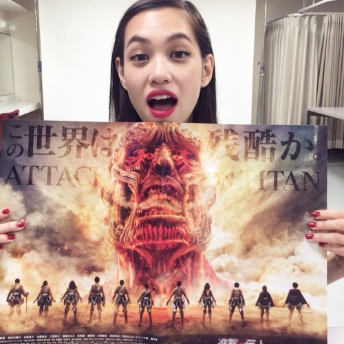 teammizuhara:    Nylon Japan’s lip service September 2015 will be featuring a special interview of Kiko Mizuhara about her upcoming movie, Attack On Titan! To be released July 28. x