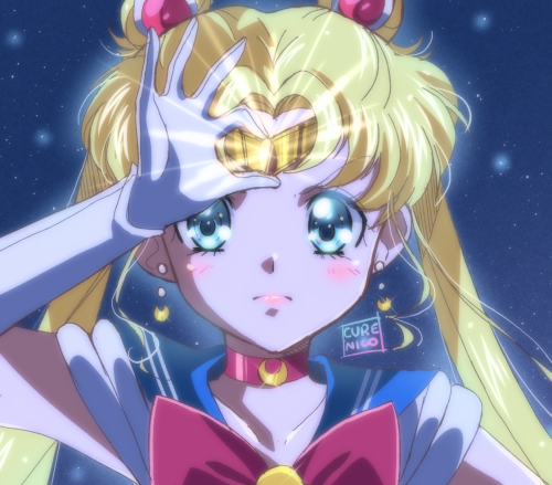 I love redrawing Sailor Moon screencaps &lt;3