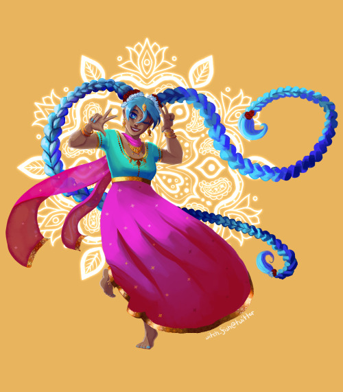 miku but make her bollywood(Available as merch on my Redbubble)