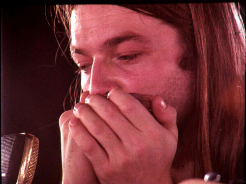 David Gilmour   Pink Floyd filming Live at Pompeii, Paris France, December 1971. © Adrian Maben. 